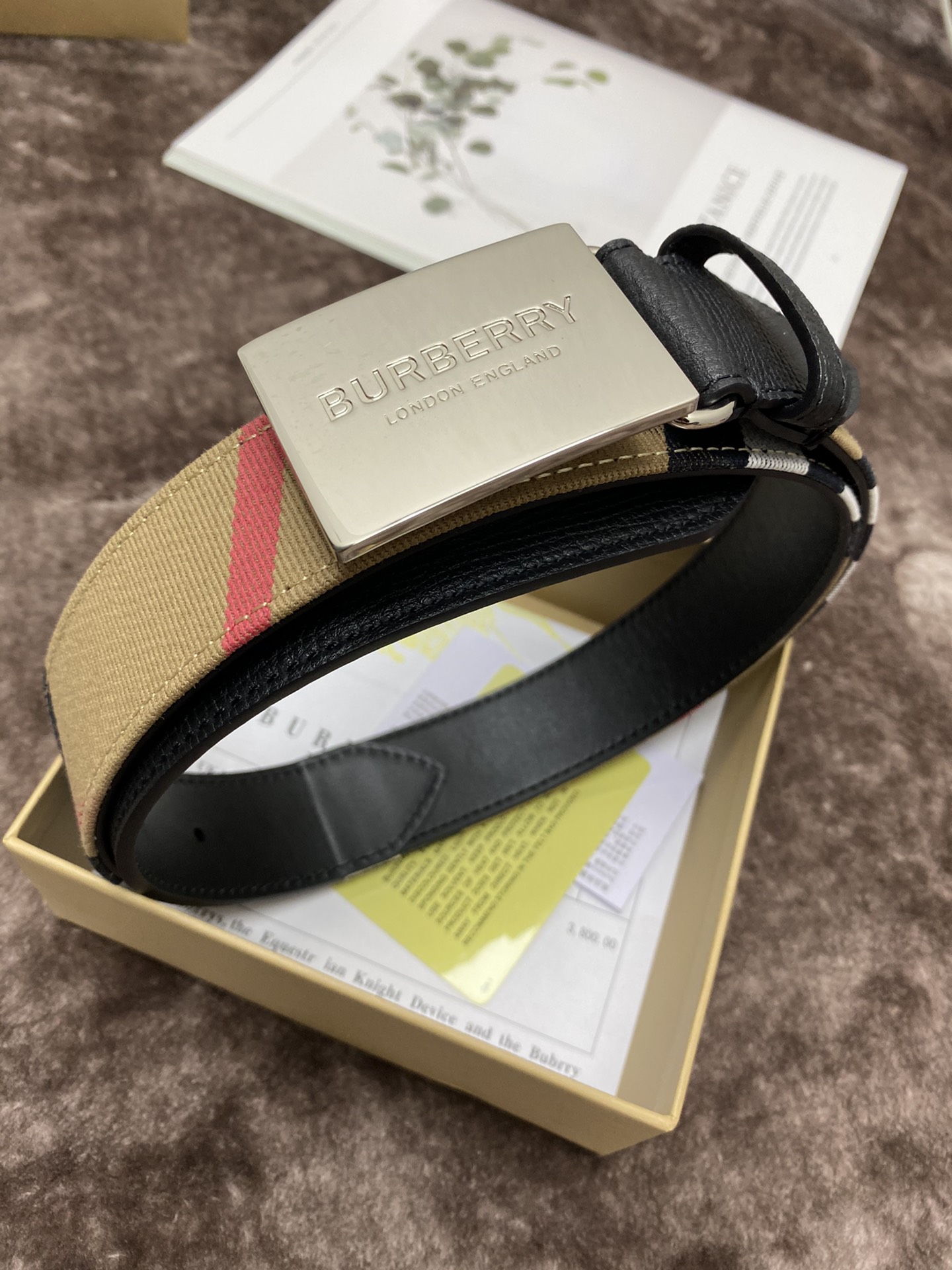 B*urberrry Belts Top Version 35MM