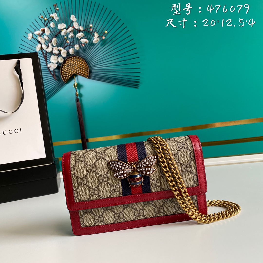 G*ucci Bag Top Quality 20*12.5*4cm