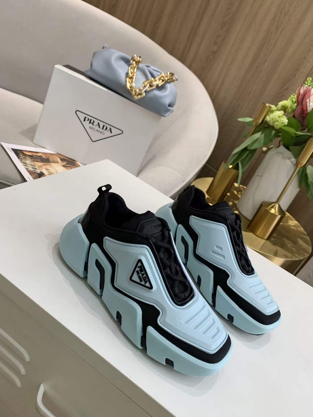 Mens Women P*rada Top Sneakers