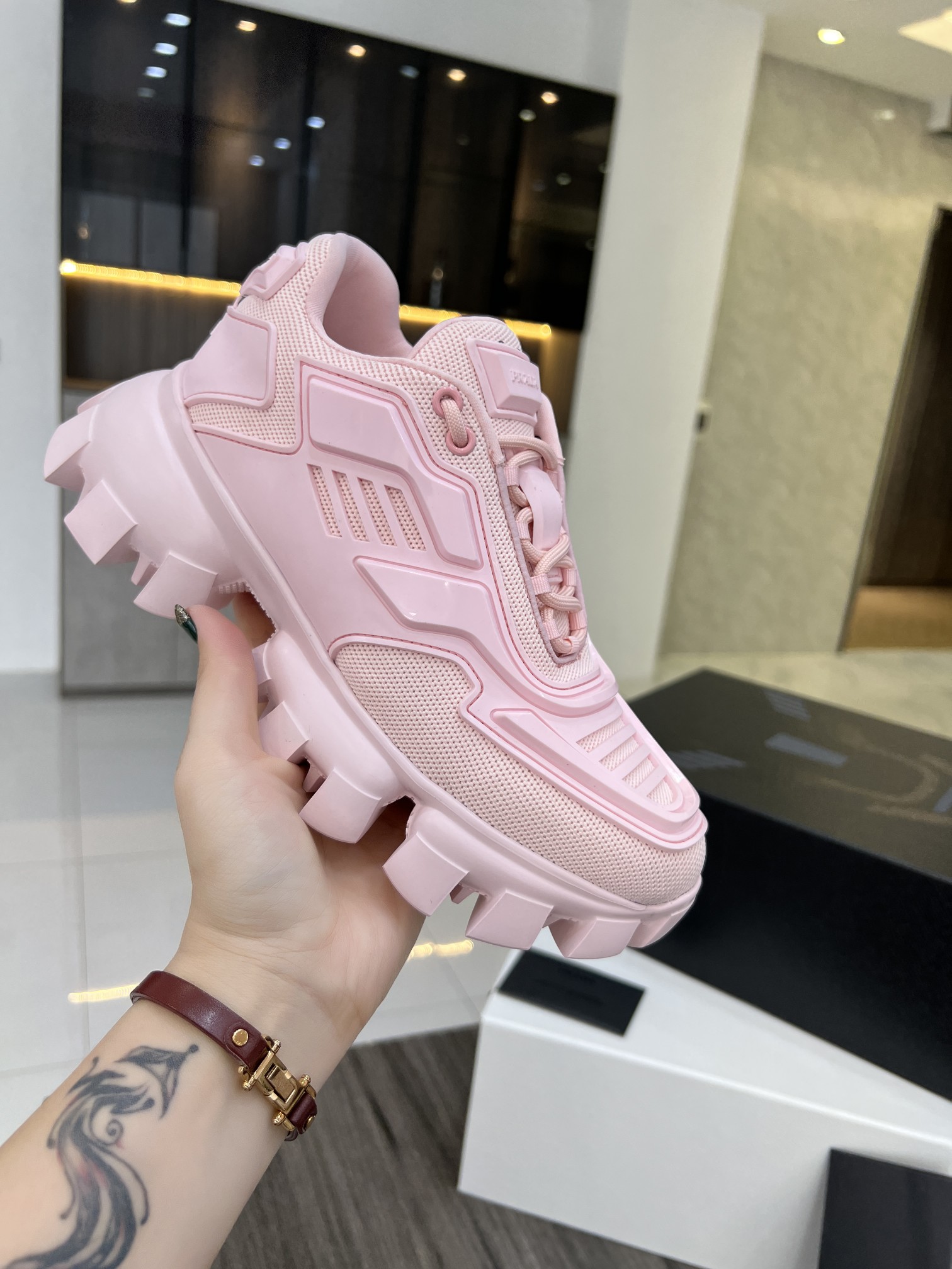 Men Women P*rada Top Sneaker