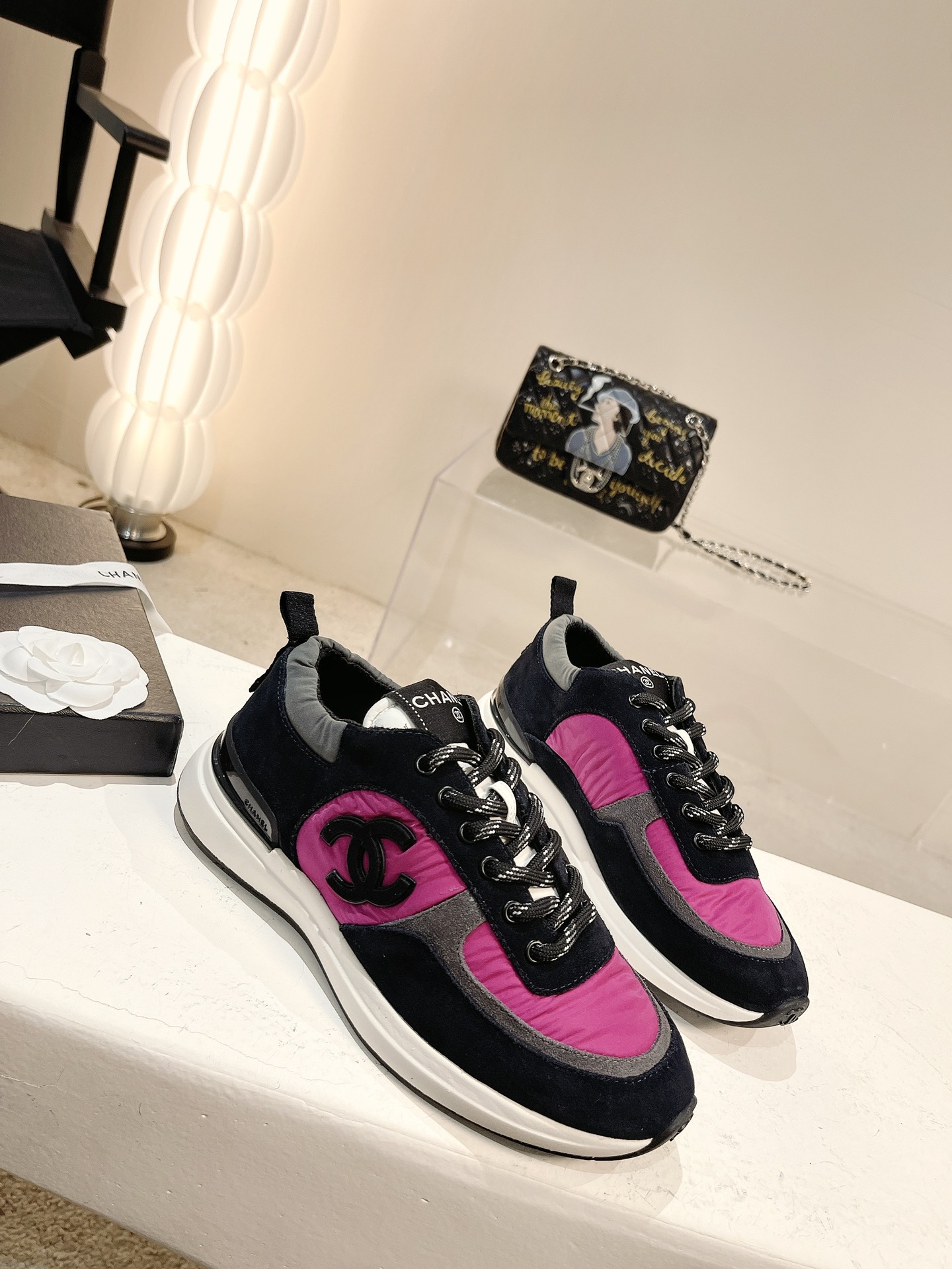 Women C*hanel Top Sneaker