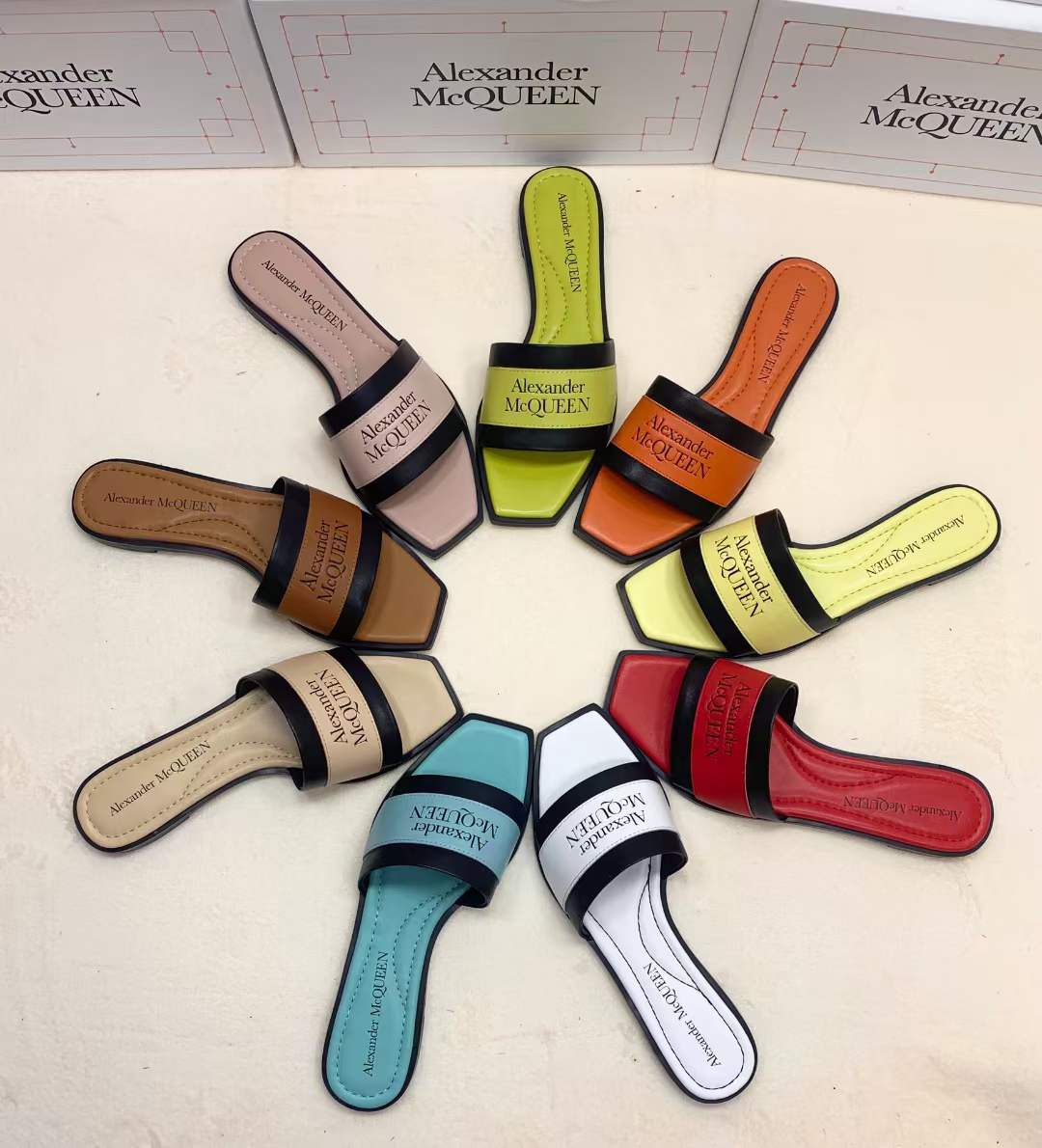 Women A*lexander M*cqueen Top Sandals