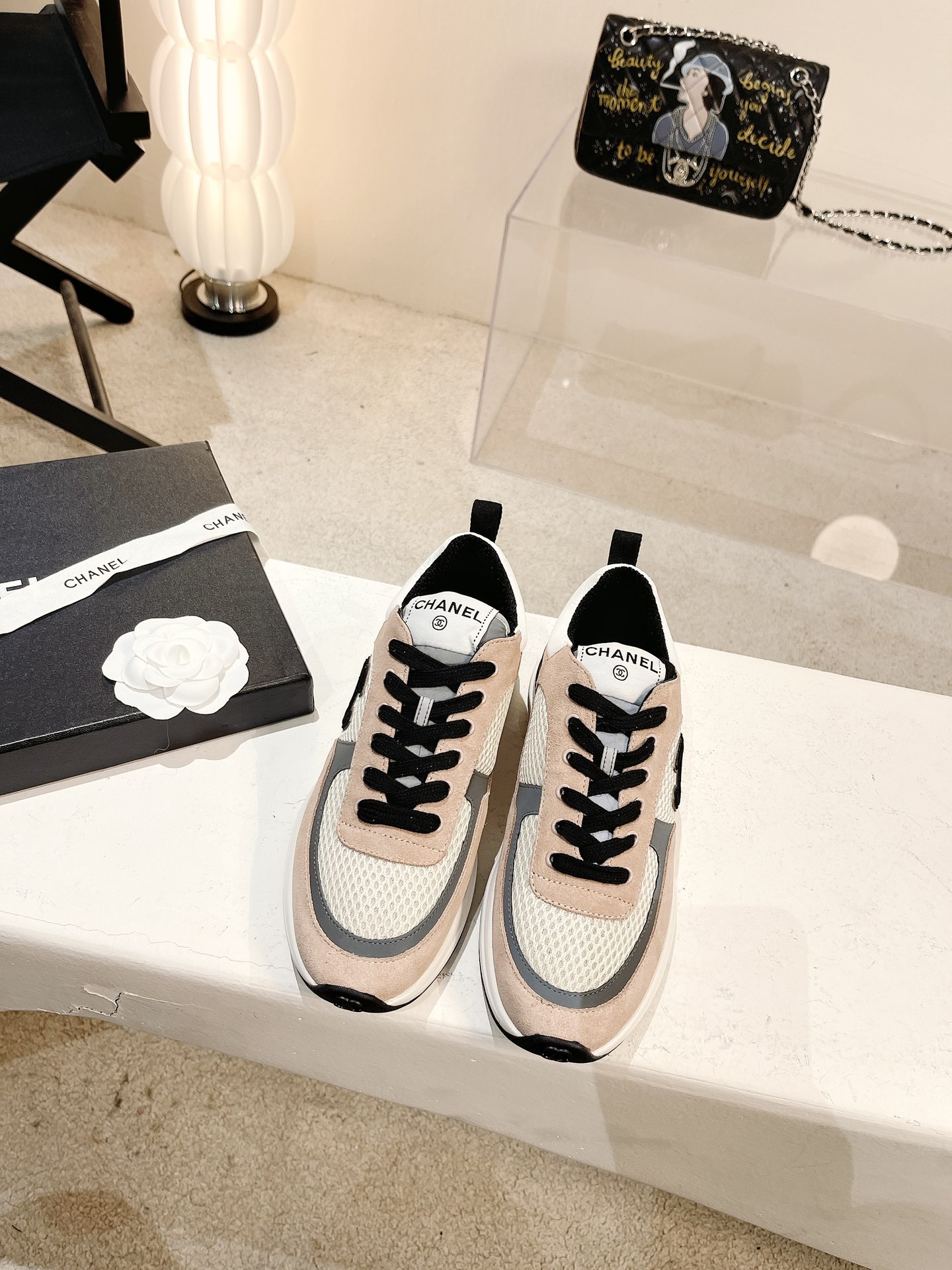Women C*hanel Top Sneaker