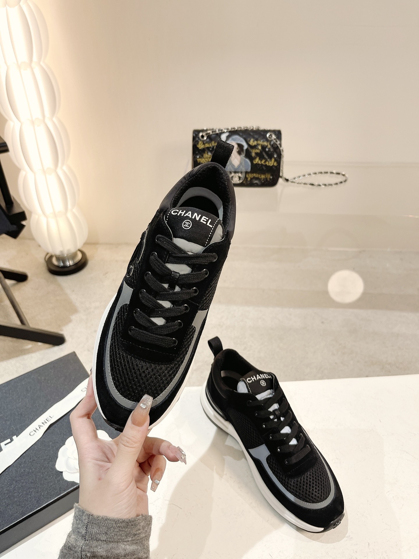 Women C*hanel Top Sneaker