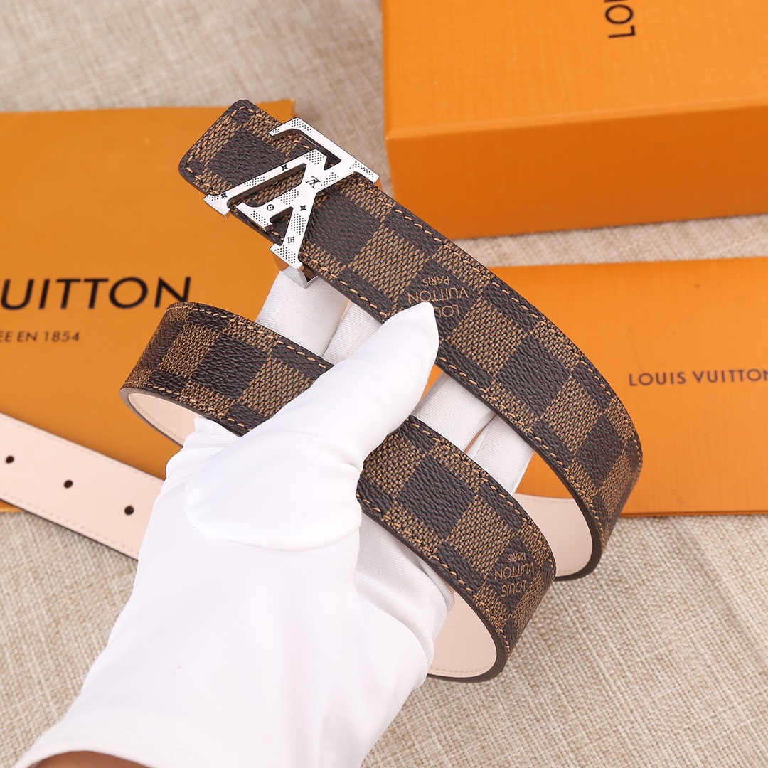 L*ouis V*uitton Belts Top Quality 30MM