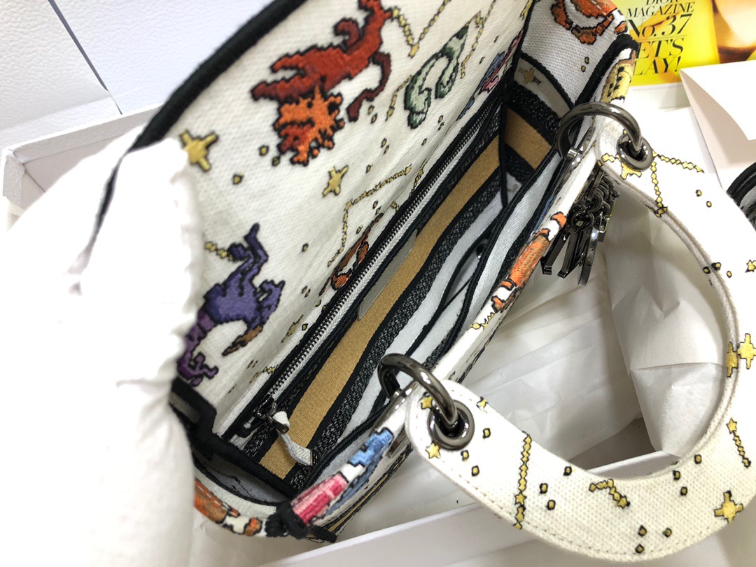 D*ior Lady D-Lite handbag Top Quality 24*11*20cm