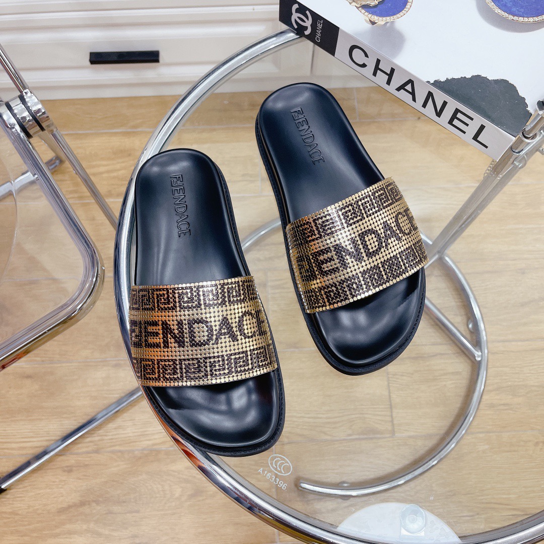 Men Women V*ersace Top slippers