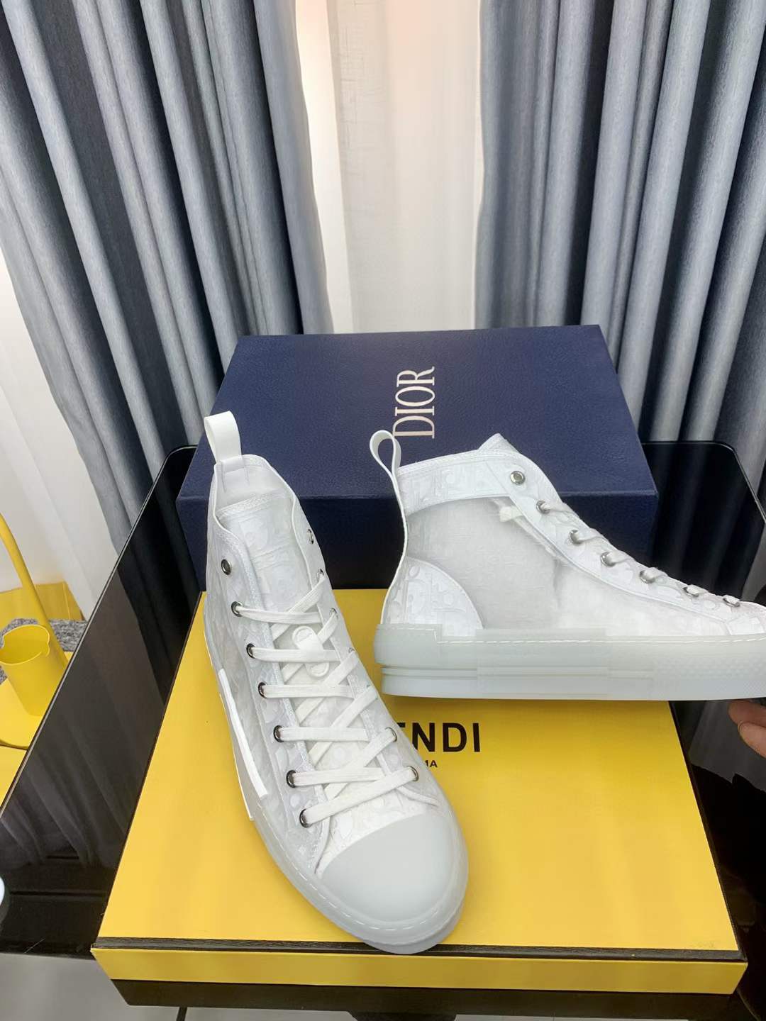 Men Women D*ior Top Sneakers