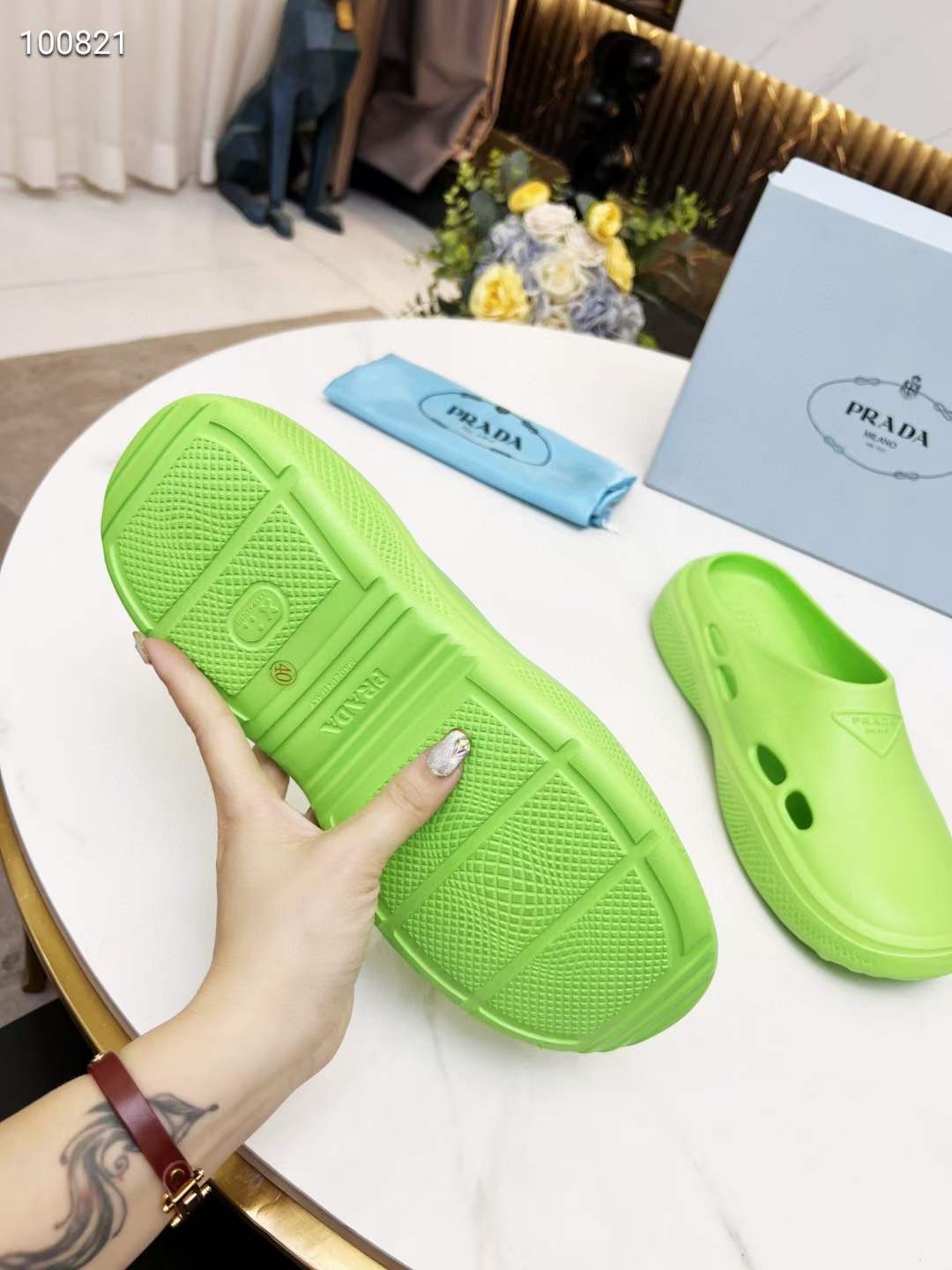 Men Women P*rada Top Slippers ( )