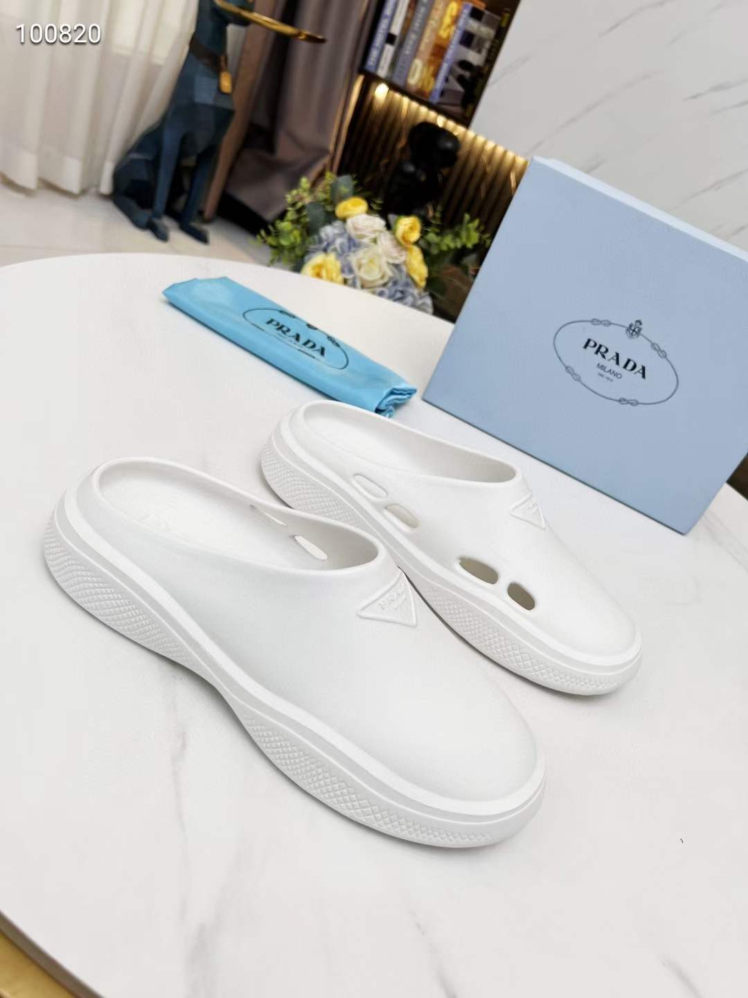 Men Women P*rada Top Slippers （ ）