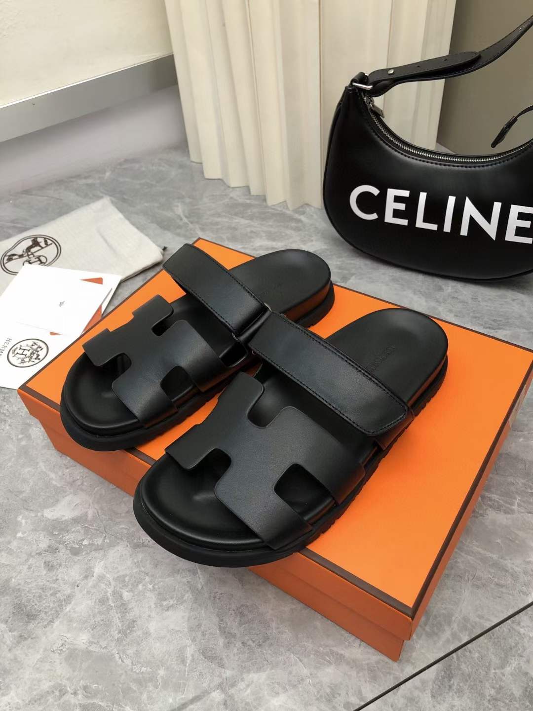 Men Women H*ermes Top Sandals