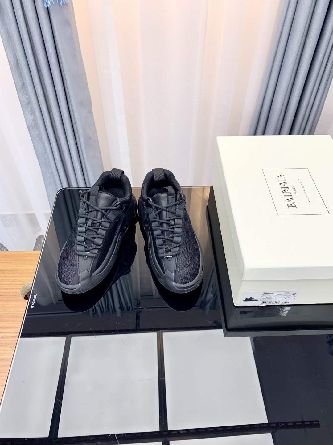 Men Women B*almain Top Sneakers