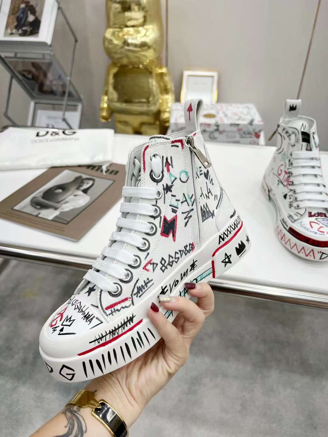 Men Women D*G Top Sneakers