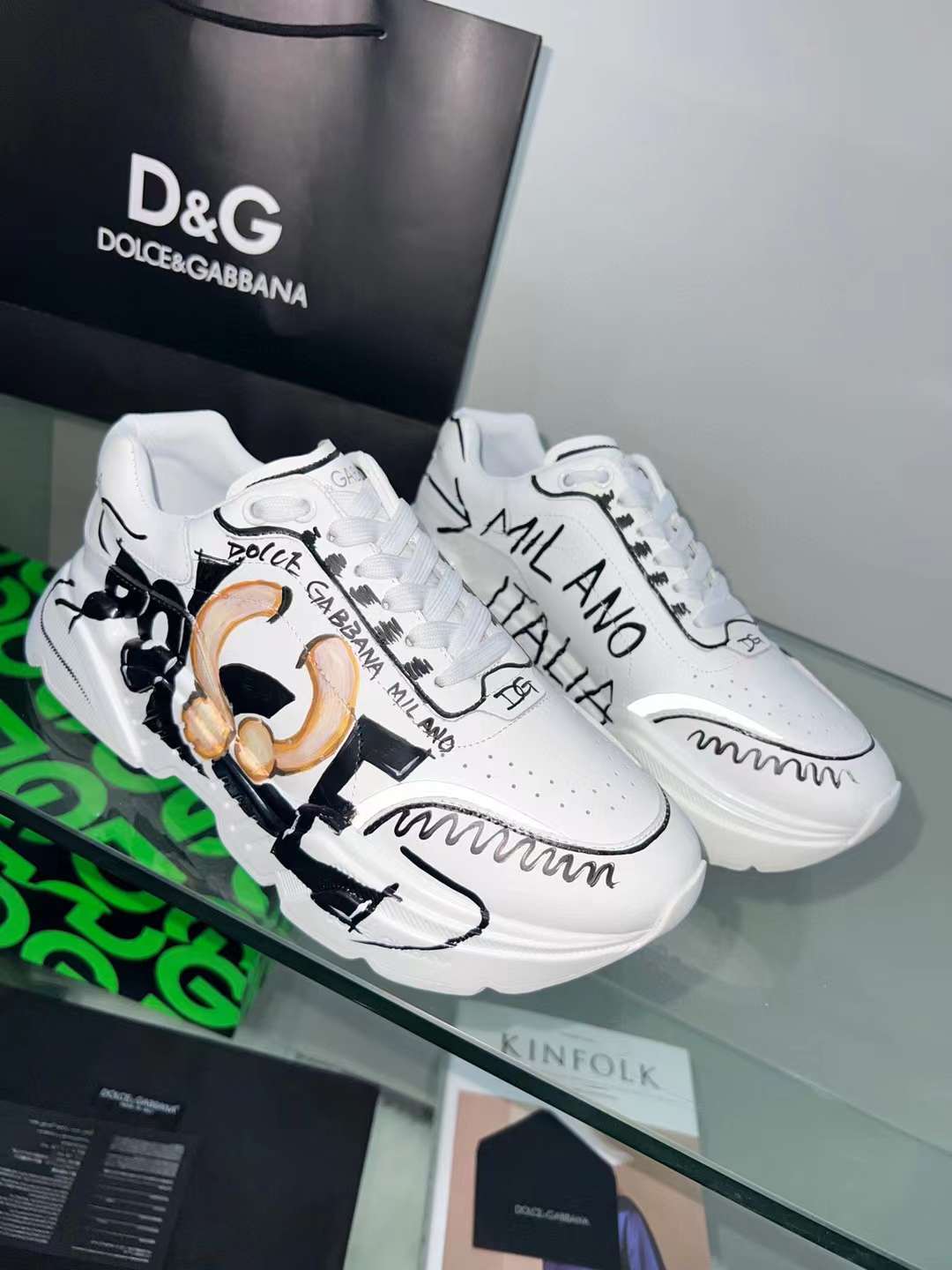 Men Women D*G Top Sneakers