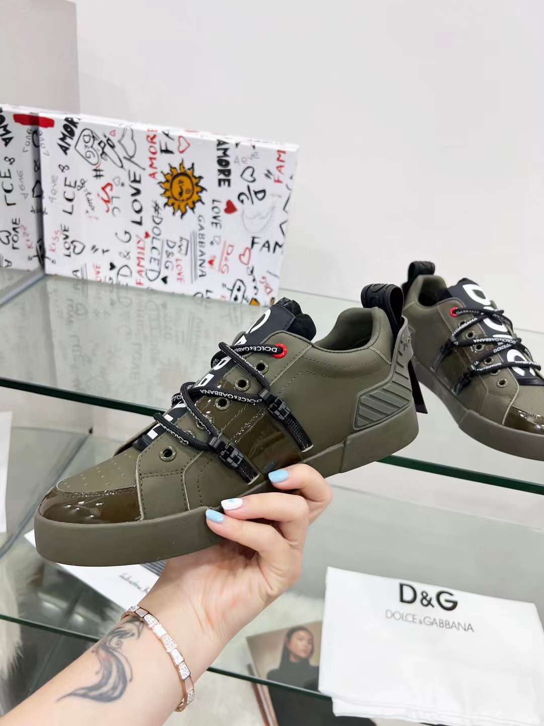 Men Women D*G Top Sneakers