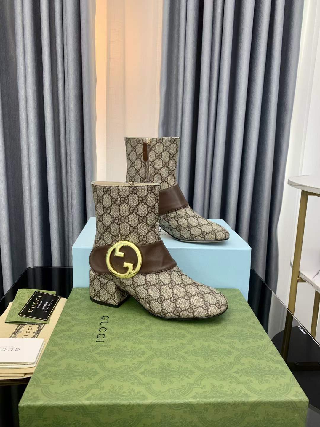 Women G*ucci Top Boots （）