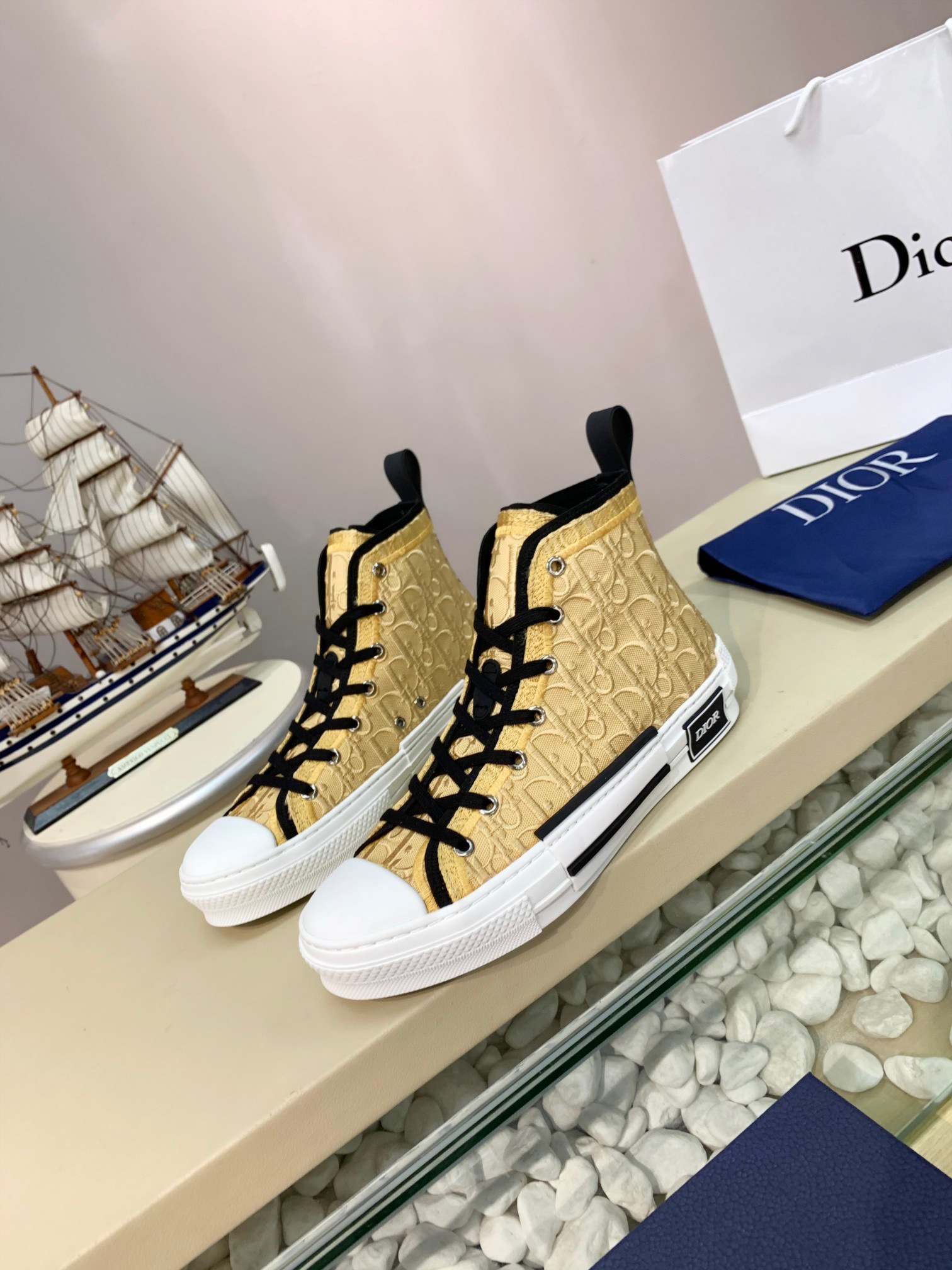 Men Women D*ior Top Sneakers
