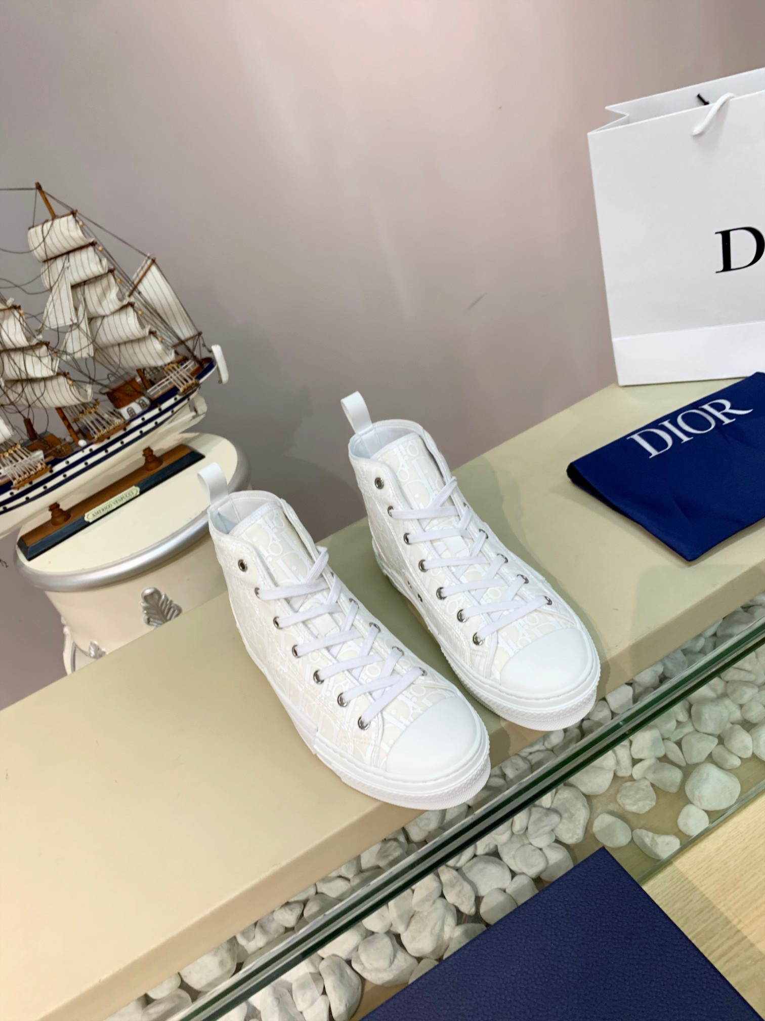 Men Women D*ior Top Sneakers