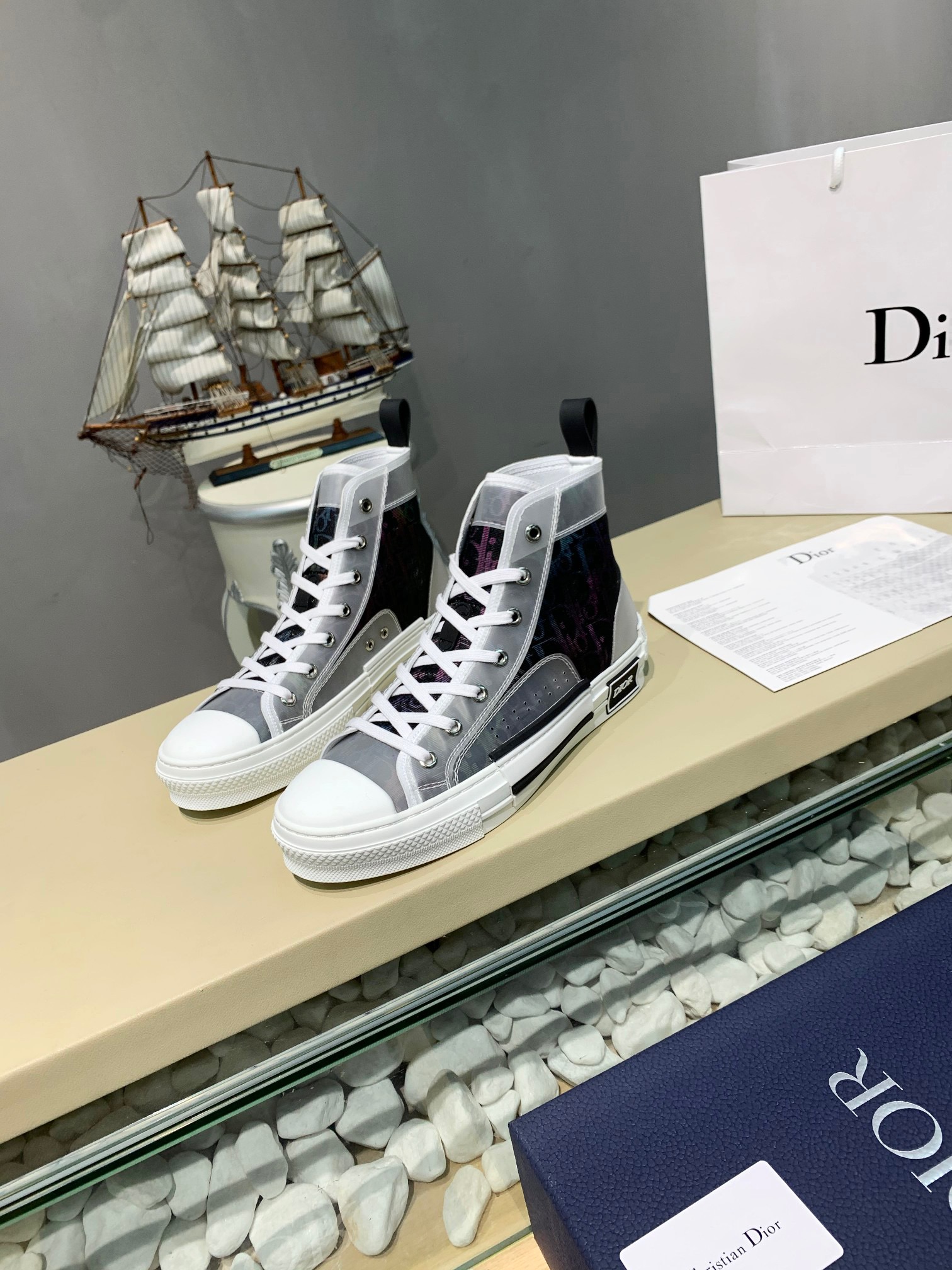Men Women D*ior Top Sneakers