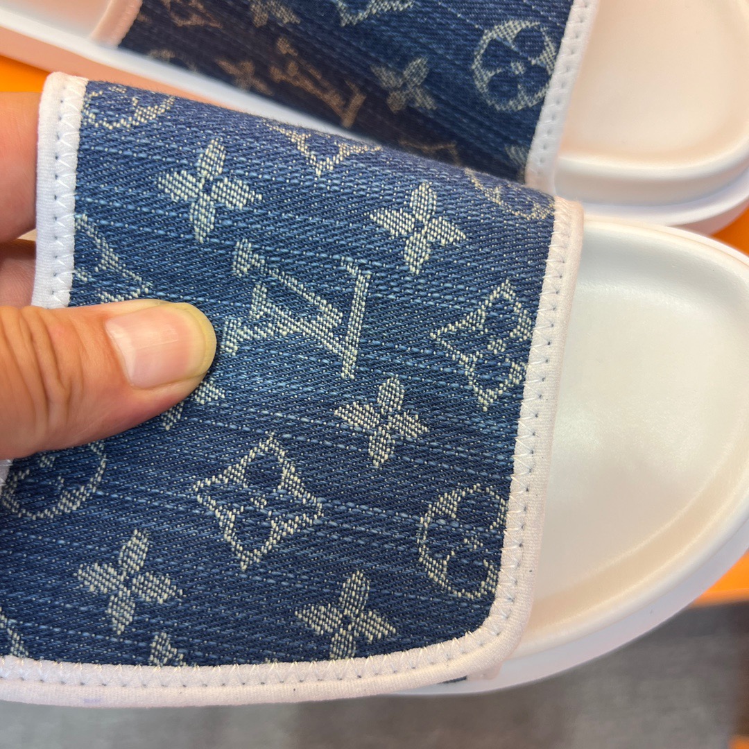 Men L*ouis V*uitton Top Slippers