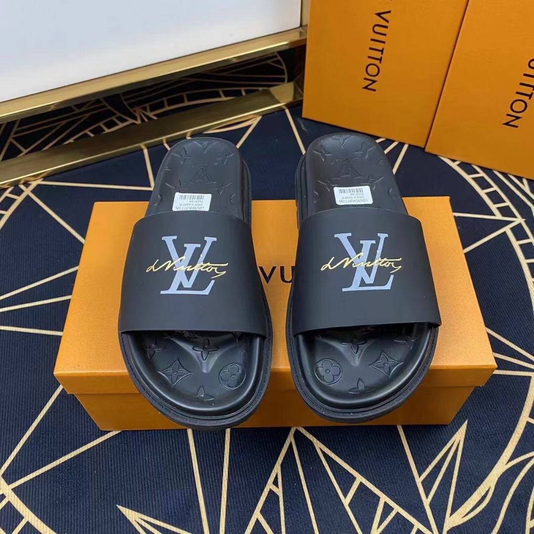 Men L*ouis V*uitton Top Slippers