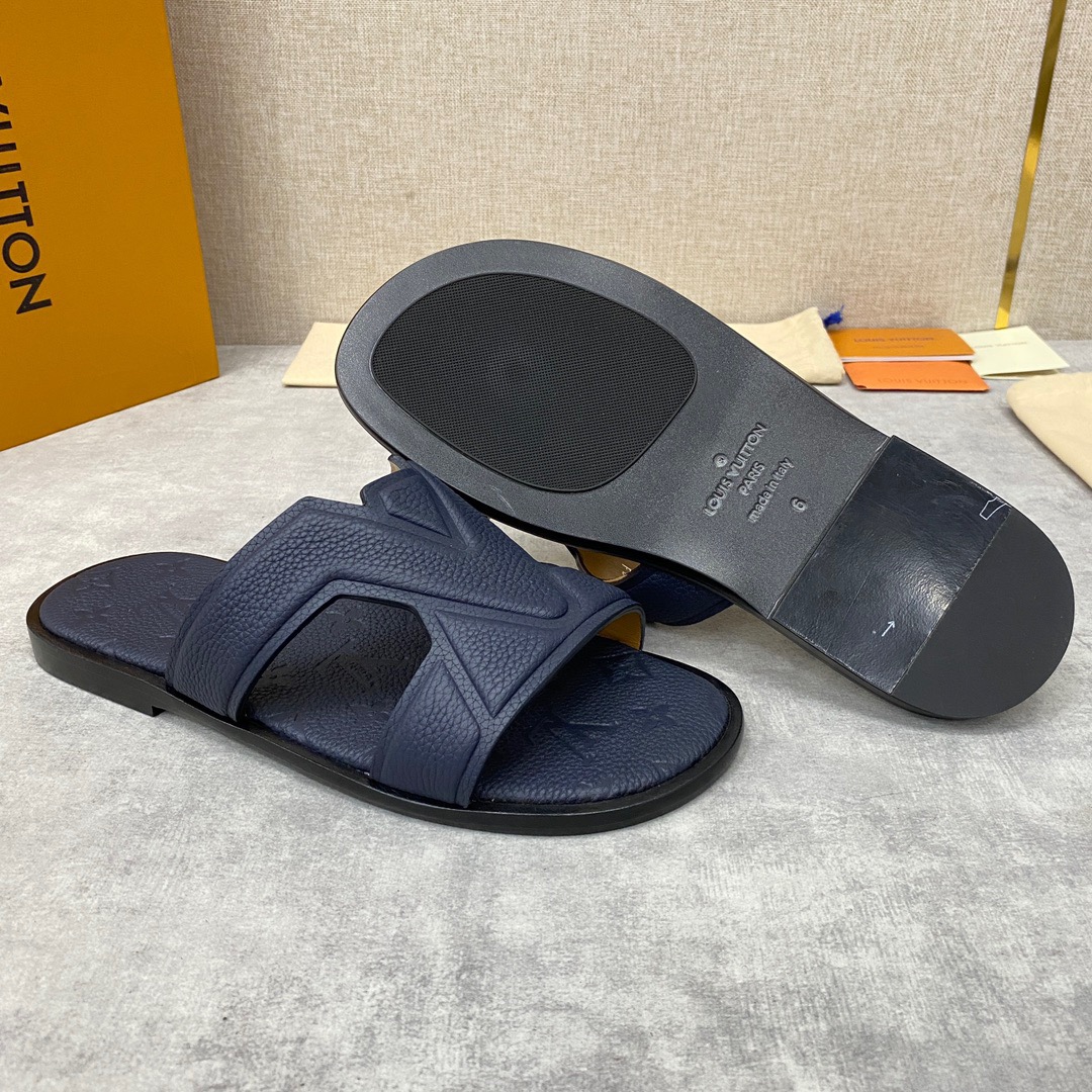 Men L*ouis V*uitton Top Slippers