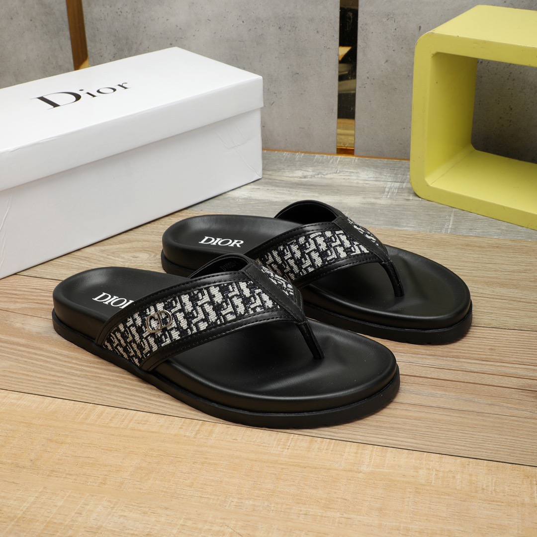 Men D*ior Top Quality slippers