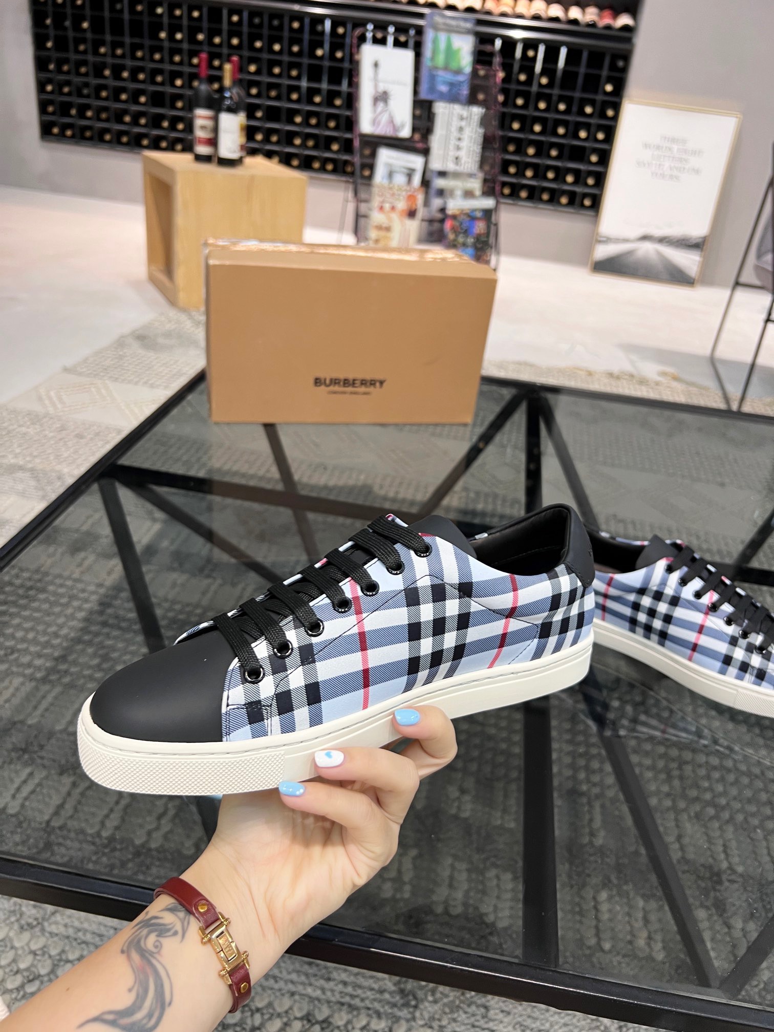 Men B*urberry Top Sneaker