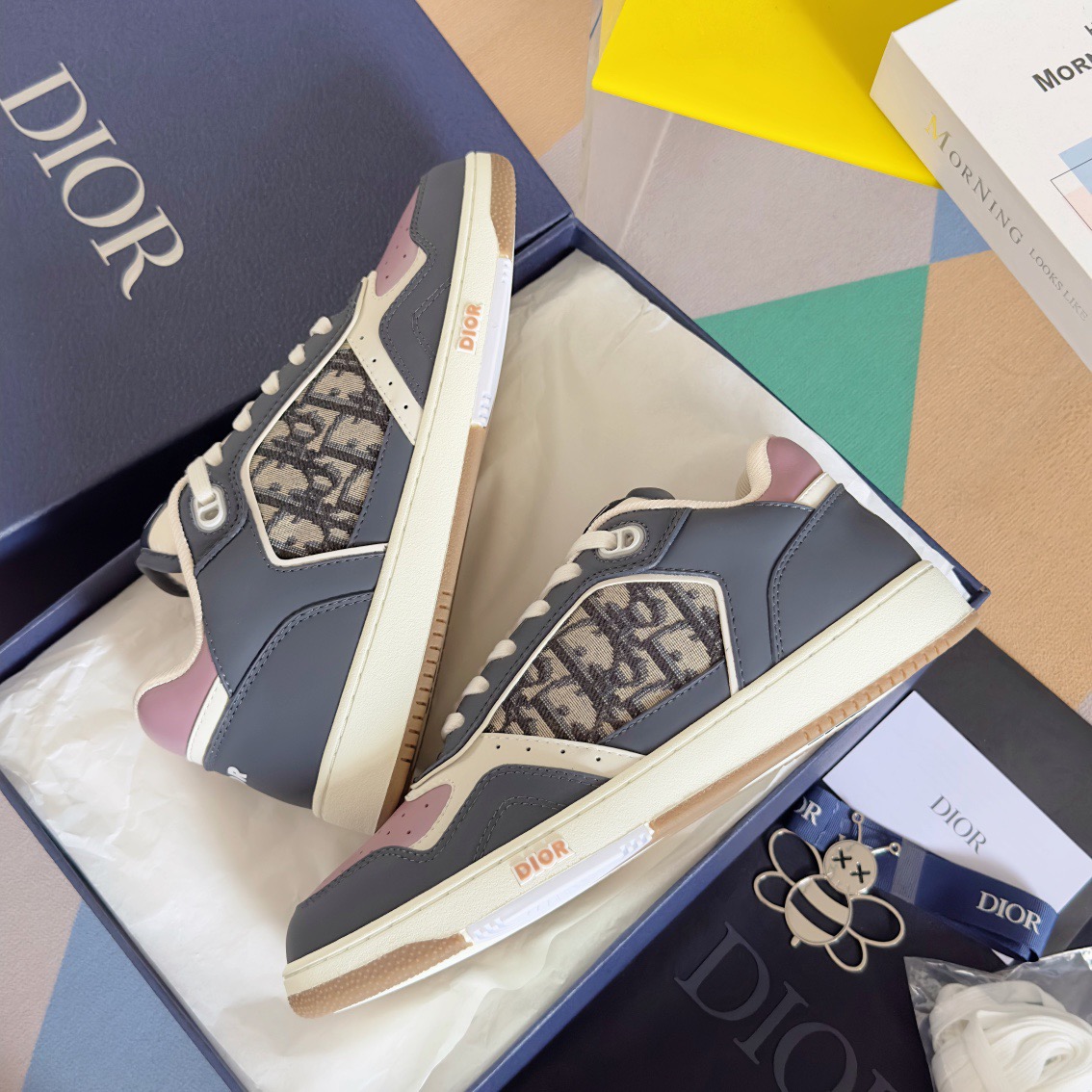 Men Women D*ior Top Sneaker