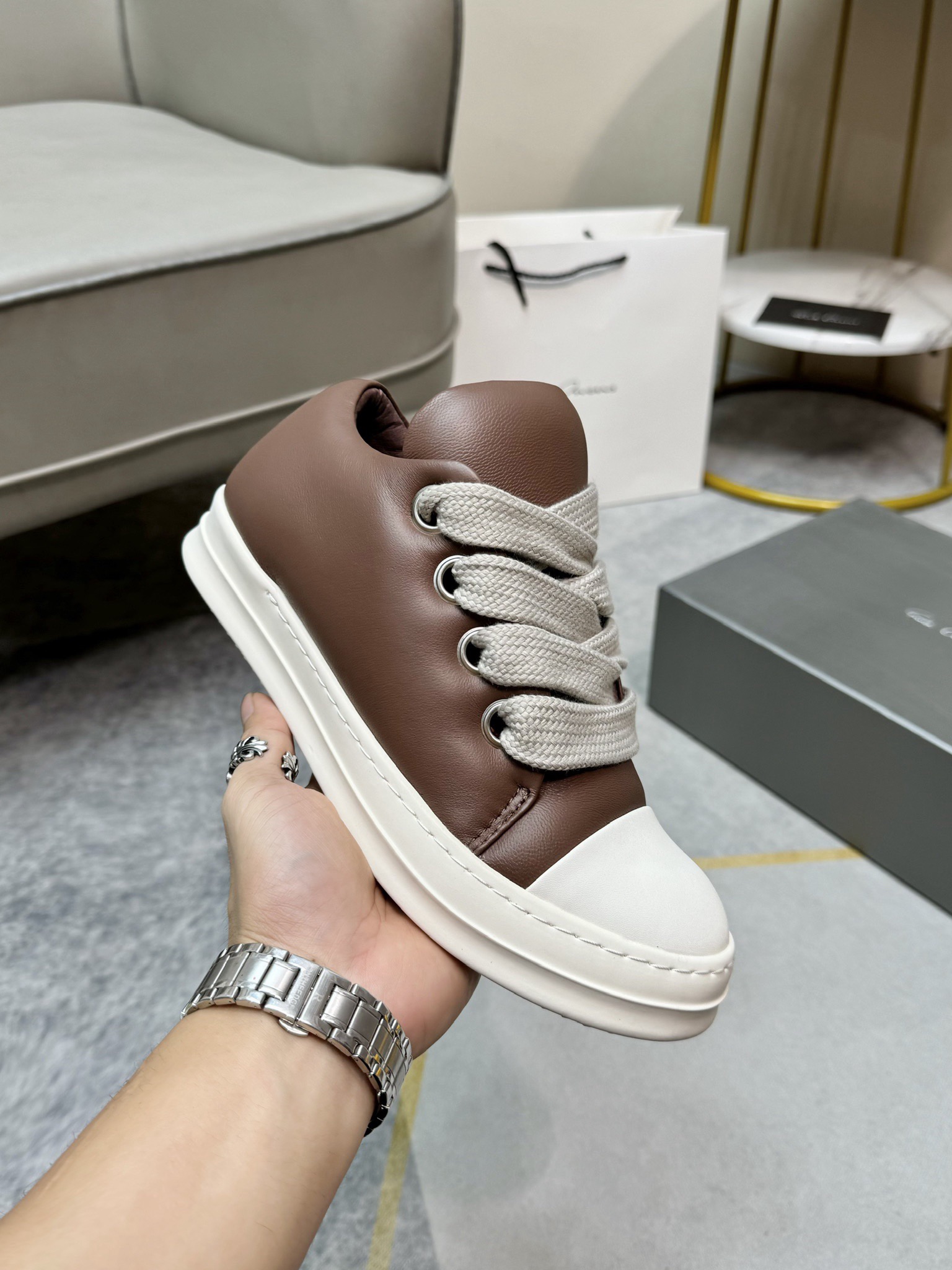 Men Women R*ICK OWENS Top SNEAKERS